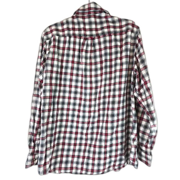 Chaps Plaid XL Long Sleeve Shirt Button Down Red Black - Picture 2 of 9